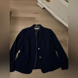 Navy Blazer with Gold Buttons, Women’s Kasper Blazer Size 12 Like new worn once